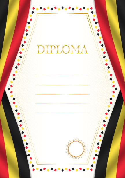 垂直框架和边界与比利时国旗图片下载