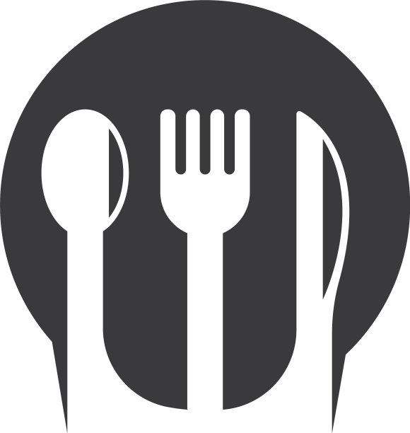 叉勺和刀的图标图片下载