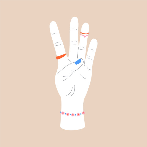 女人的手显示四指手数图片下载