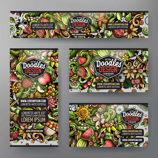 卡通涂鸦集夏日自然图片下载