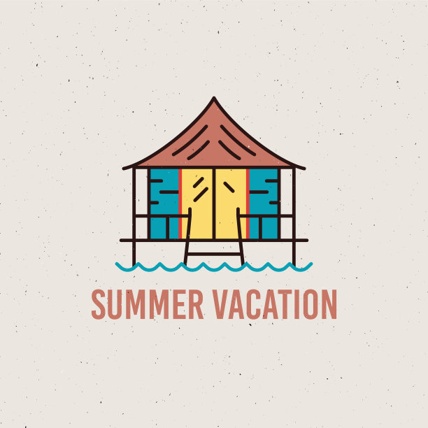 暑假概念设计孤立上图片下载