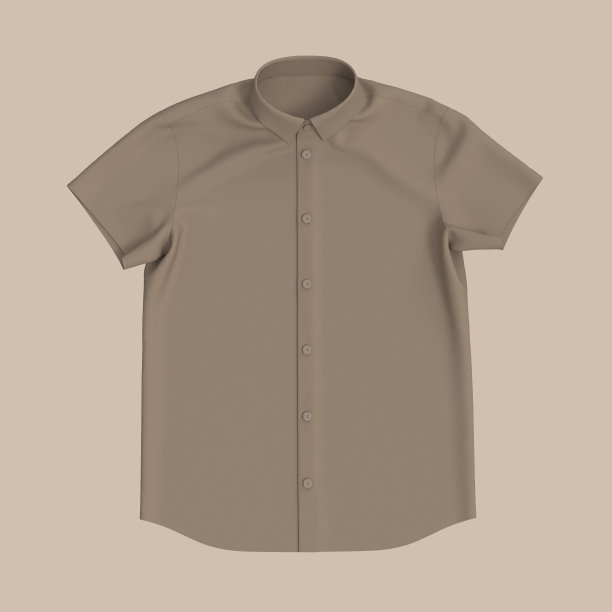 办公室短袖有领衬衫套装。图片下载