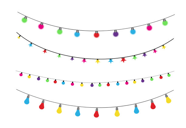 发光的灯，花环装饰led霓虹灯图片下载