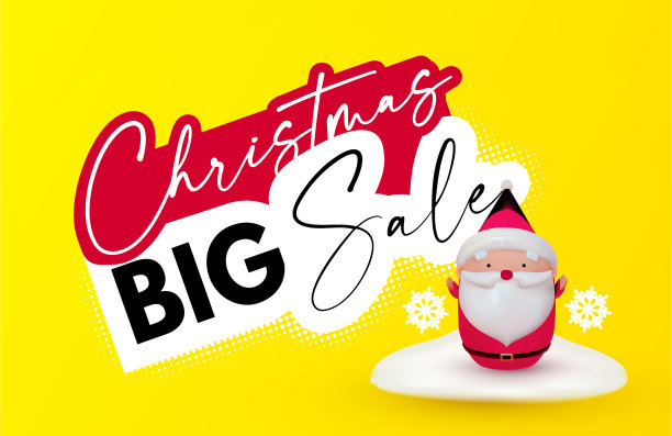 圣诞节销售3d渲染设计季节提供图片下载