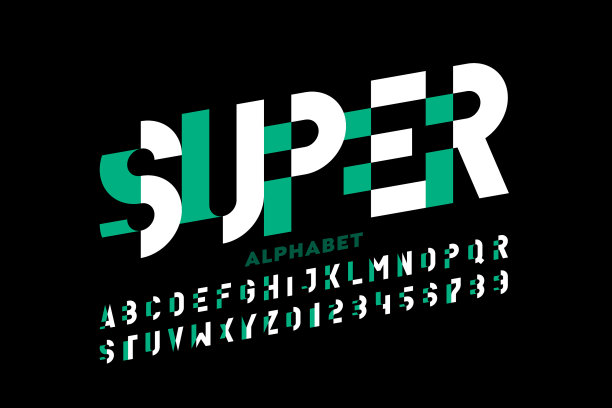 现代风格的字体图片下载