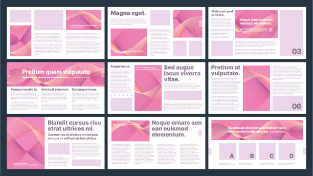 商业模板传单和杂志页媒体图片下载