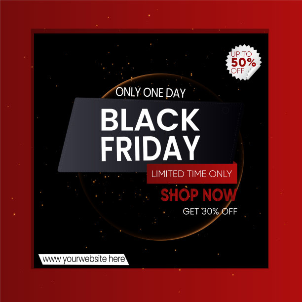 黑色星期五销售横幅模板设计图片下载