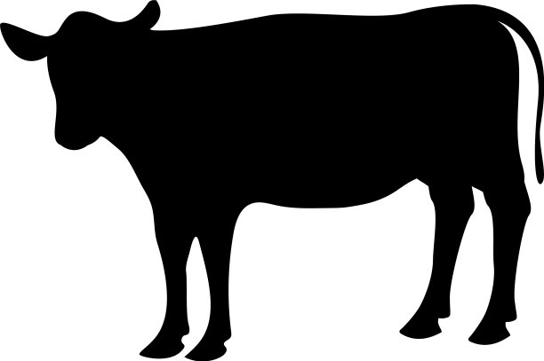 牛图标设计模板隔离图片下载
