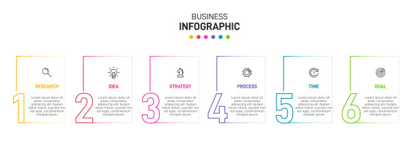 信息图形设计与图标和5个选项或图片下载