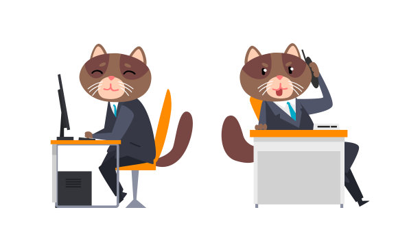 穿着正装打领带的商人形象图片下载