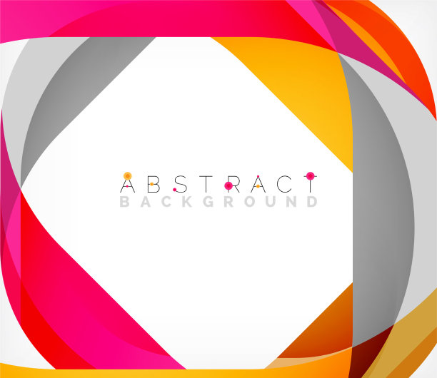 抽象的带有重叠波的正方形形状图片下载