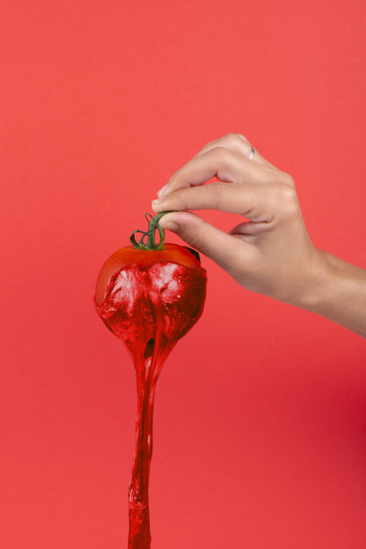 融化的番茄图片下载