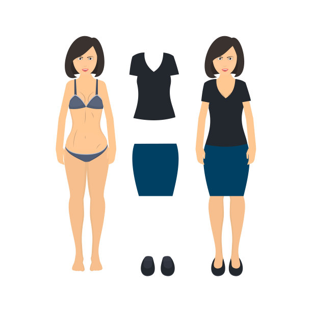 穿着内衣的女人。女人穿好衣服图片下载