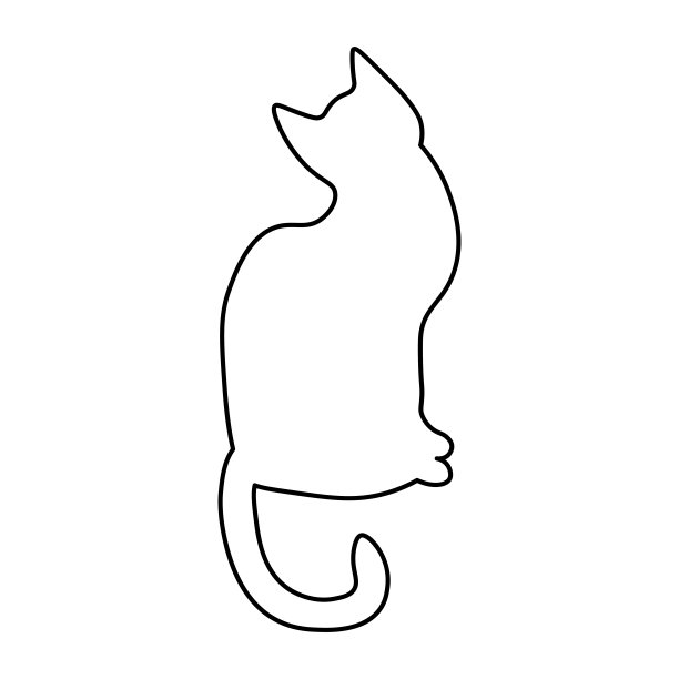 黑色剪影猫，适合任何用途的伟大设计图片下载