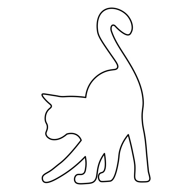 黑色剪影猫，适合任何用途的伟大设计图片下载