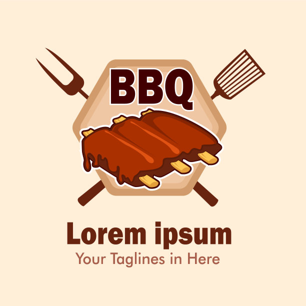 烧烤标志卡通图片下载