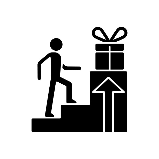 基于奖励的动机黑色符号图标图片下载