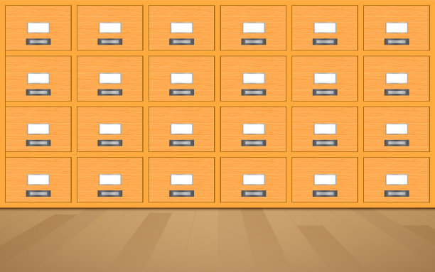 更衣室里有木制的储物柜图片下载