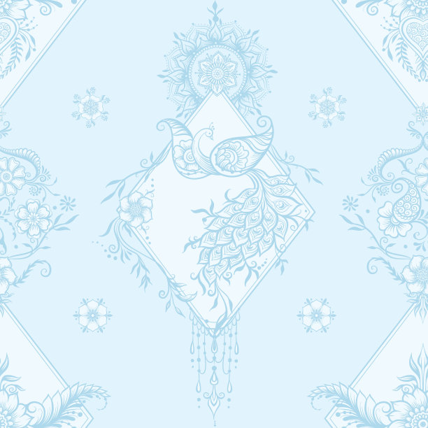 东方民族风格的mehendi传统印度人图片下载