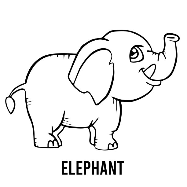 涂色页适合学龄前儿童学习图片下载