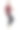 身穿红色休闲衬衫、黑色牛仔布和白色鞋子的男子，微笑着指着或展示他身边的东西。全身肖像隔离图片下载