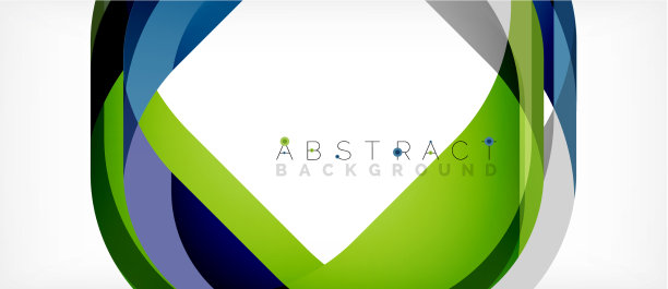 抽象的带有重叠波的正方形形状图片下载