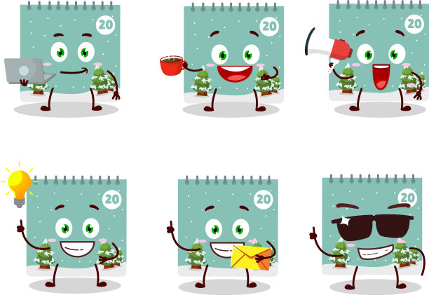 12月20日日历卡通人物图片下载