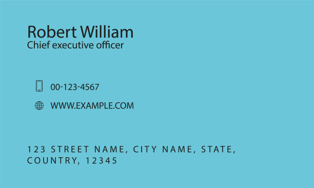 可编辑的名片模板在白色现代图片下载