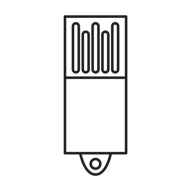 Usb图标轮廓图标隔离上图片下载