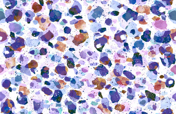 彩色图案与水磨石纹理图片下载