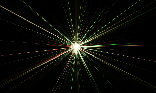 闪光爆炸效果，3D插图图片下载