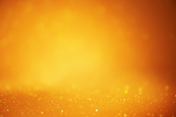 亮橙色和黄色的焦距和离焦部分。图片下载