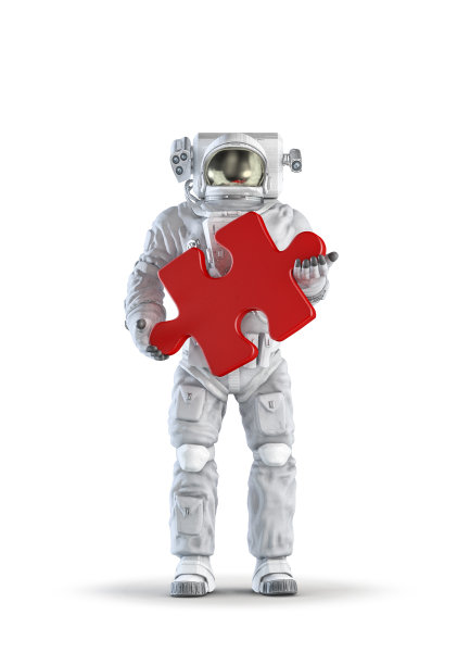 拼图的宇航员图片下载
