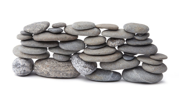 石墙孤立图片下载