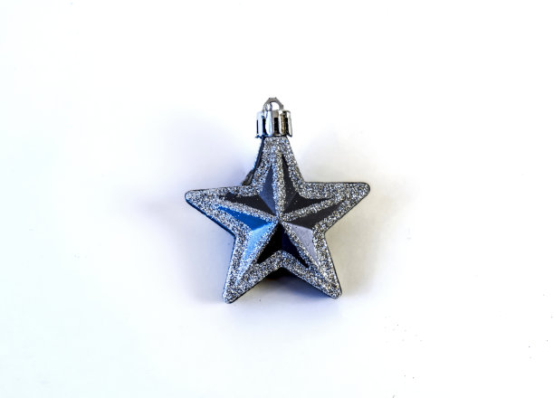 圣诞节和新年玩具隔离在白色背景图片下载