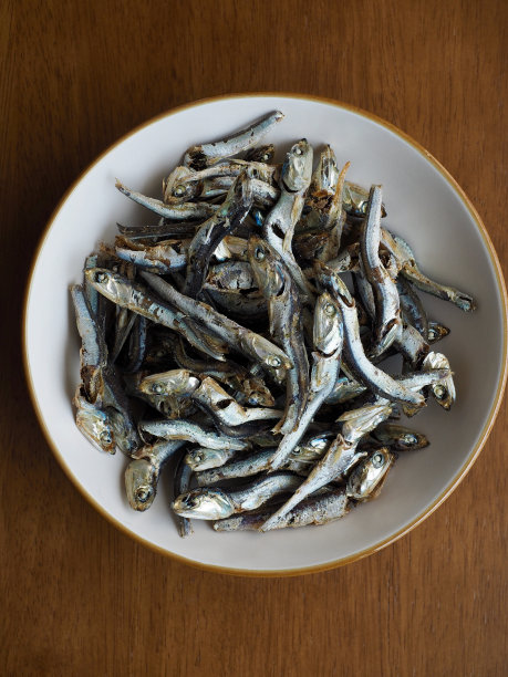 凤尾鱼背景干，食品配料图片下载