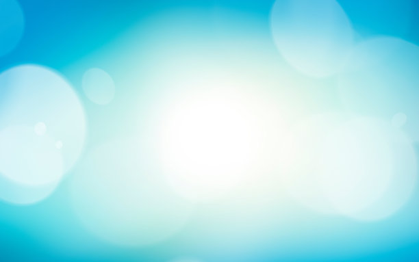 模糊了清新凉爽，春夏季蔚蓝的天空图片下载