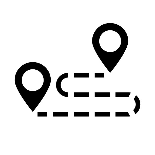 路线位置图钉地图图标矢量图图片下载