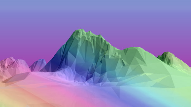 线框山背景3d渲染图片下载