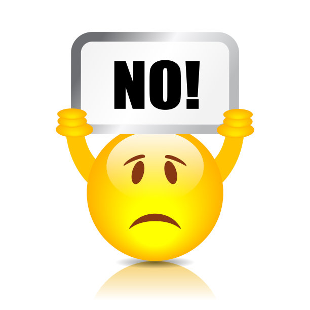 表情卡通与说不标语牌，矢量插图图片下载