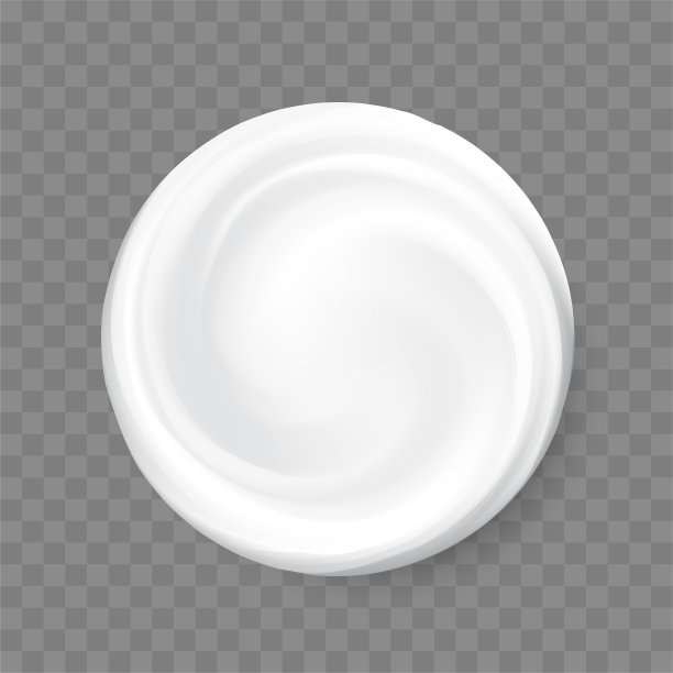 化妆品霜霜涂抹分离背景。可单独使用。向量。图片下载