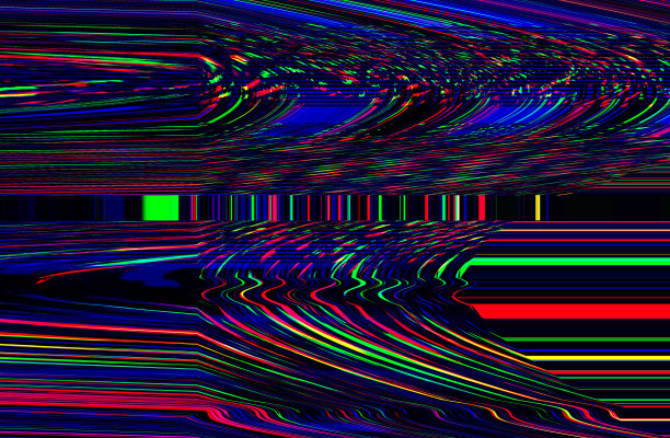 故障迷幻背景旧电视屏幕错误数字像素噪声抽象设计照片故障电视信号故障。垃圾墙纸的技术问题。色彩斑斓的噪音图片下载