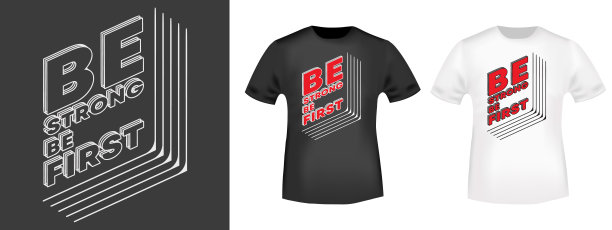 强者为先-对t恤邮票，t恤印刷，贴花，或其他印刷产品的励志，鼓舞人心的引用。矢量图图片下载