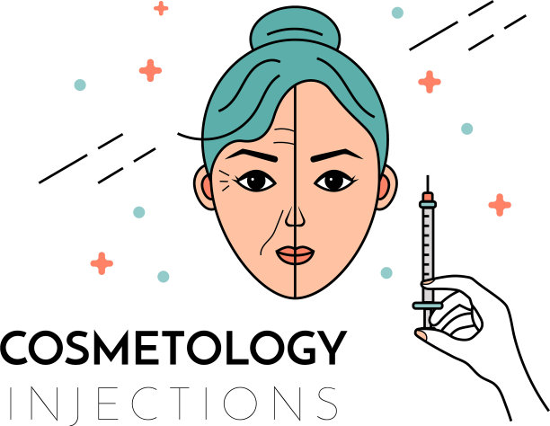 化妆品注射平与地方的文字图片下载