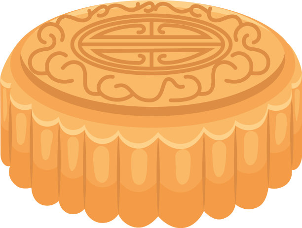 月饼图标孤立图片下载