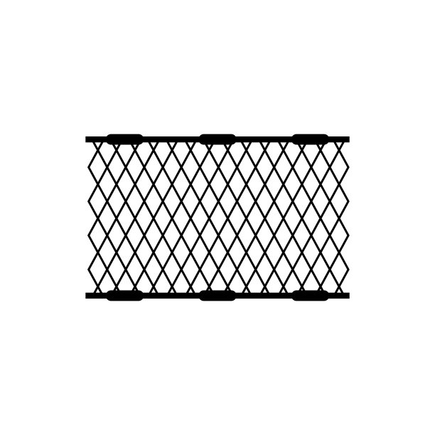 渔网图标，标志孤立在白色背景上图片下载
