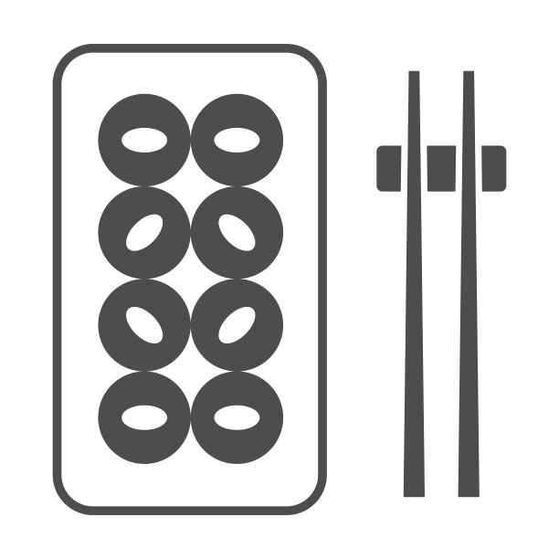 紫菜包饭韩国卷固体图标，亚洲食物概念，紫菜包饭寿司矢量标志上的白色背景，字形风格图标的移动概念和网页设计。矢量图形。图片下载