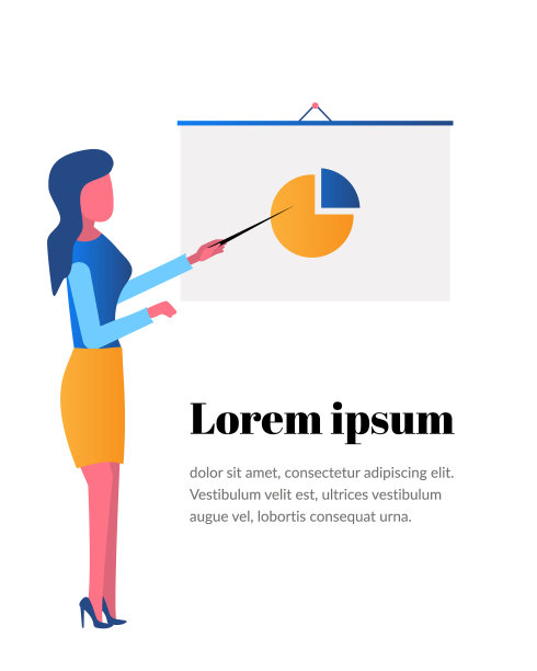 一个女人在附近分析图表图片下载