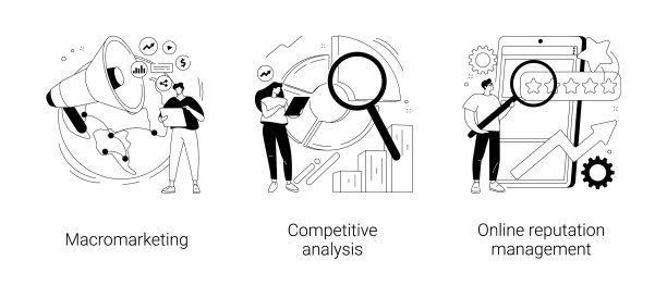 全球营销战略的抽象概念图片下载