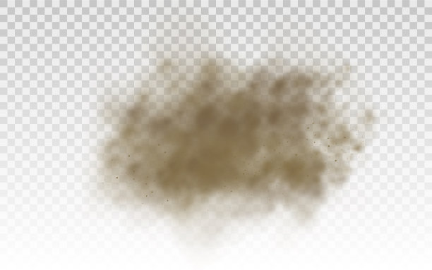 飞沙棕尘云风沙暴图片下载